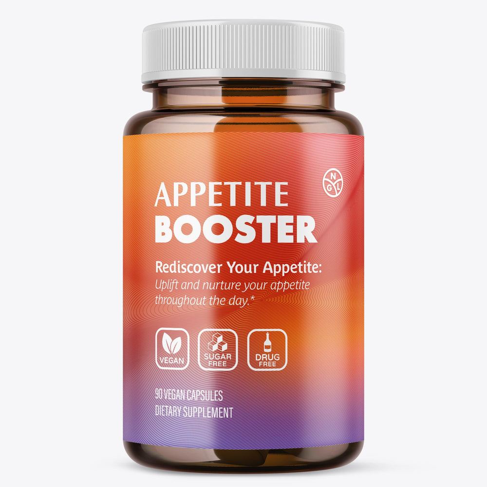 NGL Appetite Booster bottle with capsules for daily use and appetite support