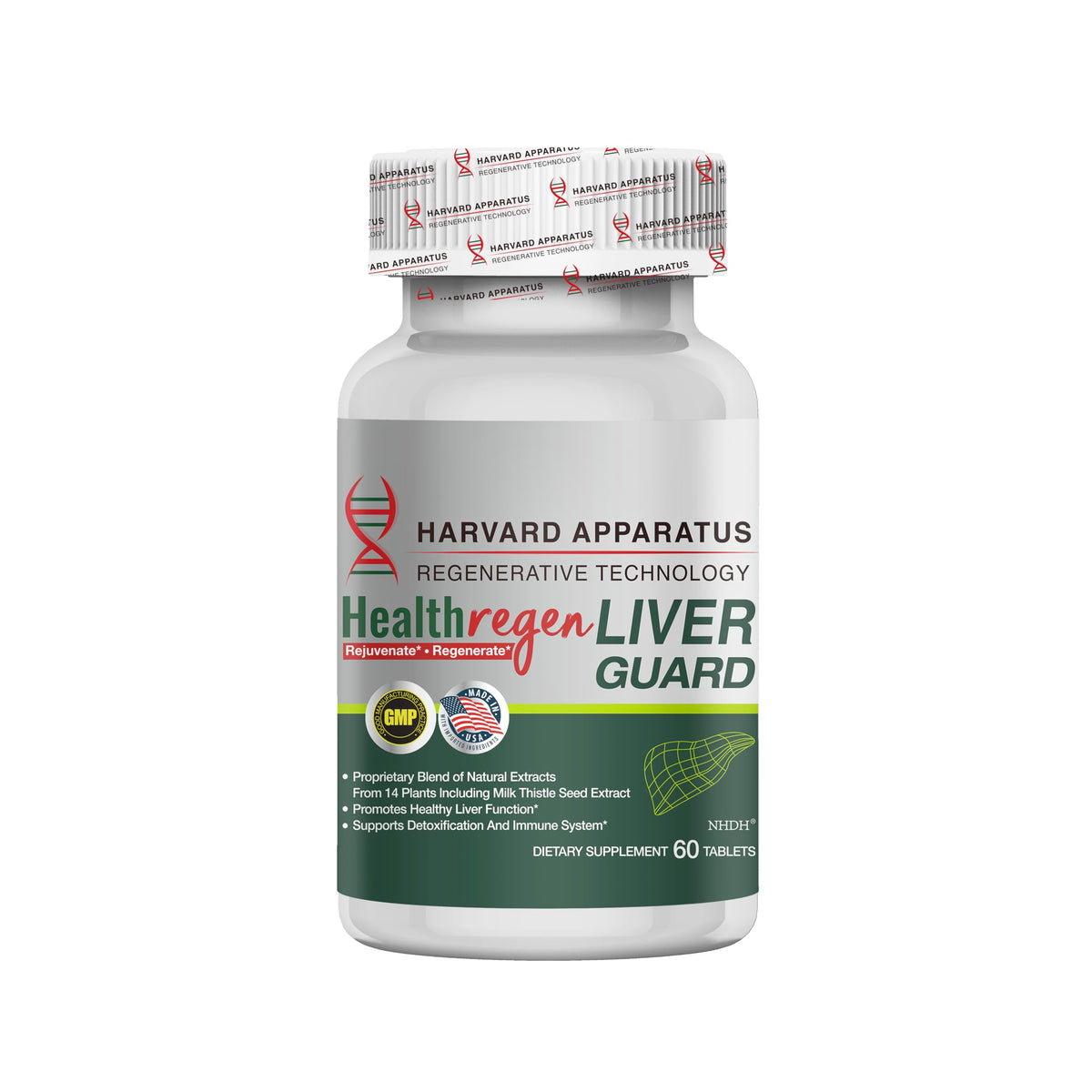 NHDH Liver Guard bottle pouring for convenient daily detox support
