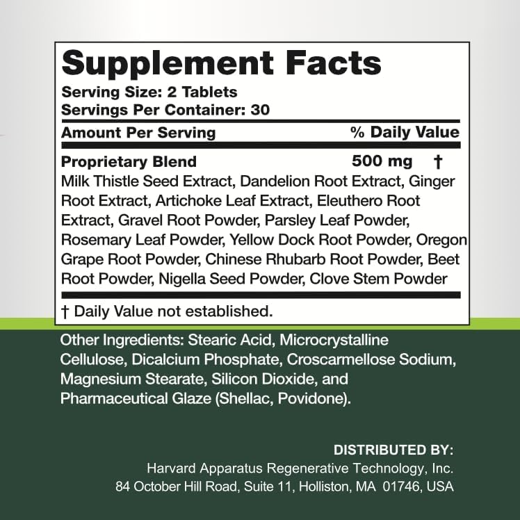 NHDH Liver Guard herbal blend tag emphasizing 14-herb formulation