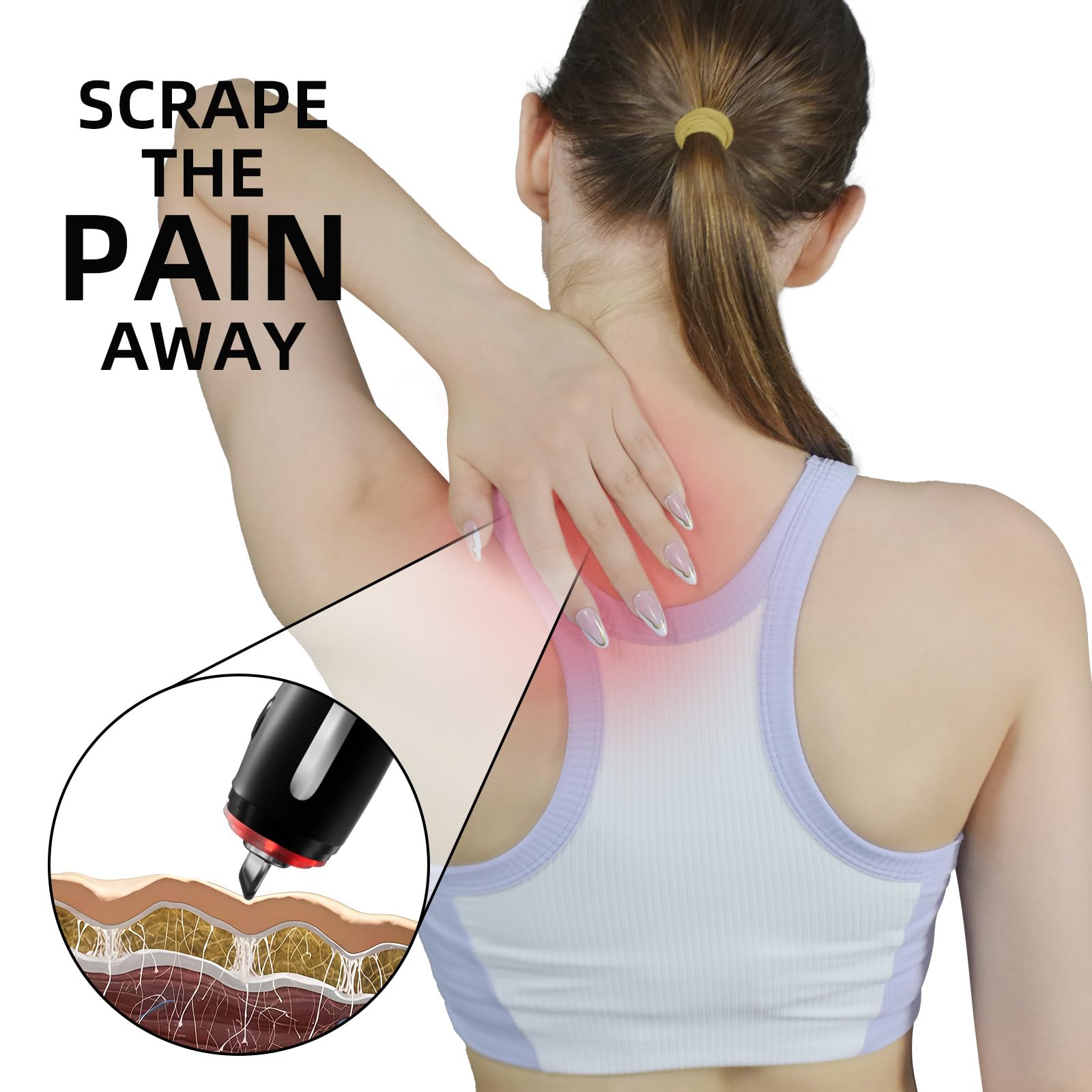 NHO Electric Fascia Knife compact design ideal for on-the-go athletes.
