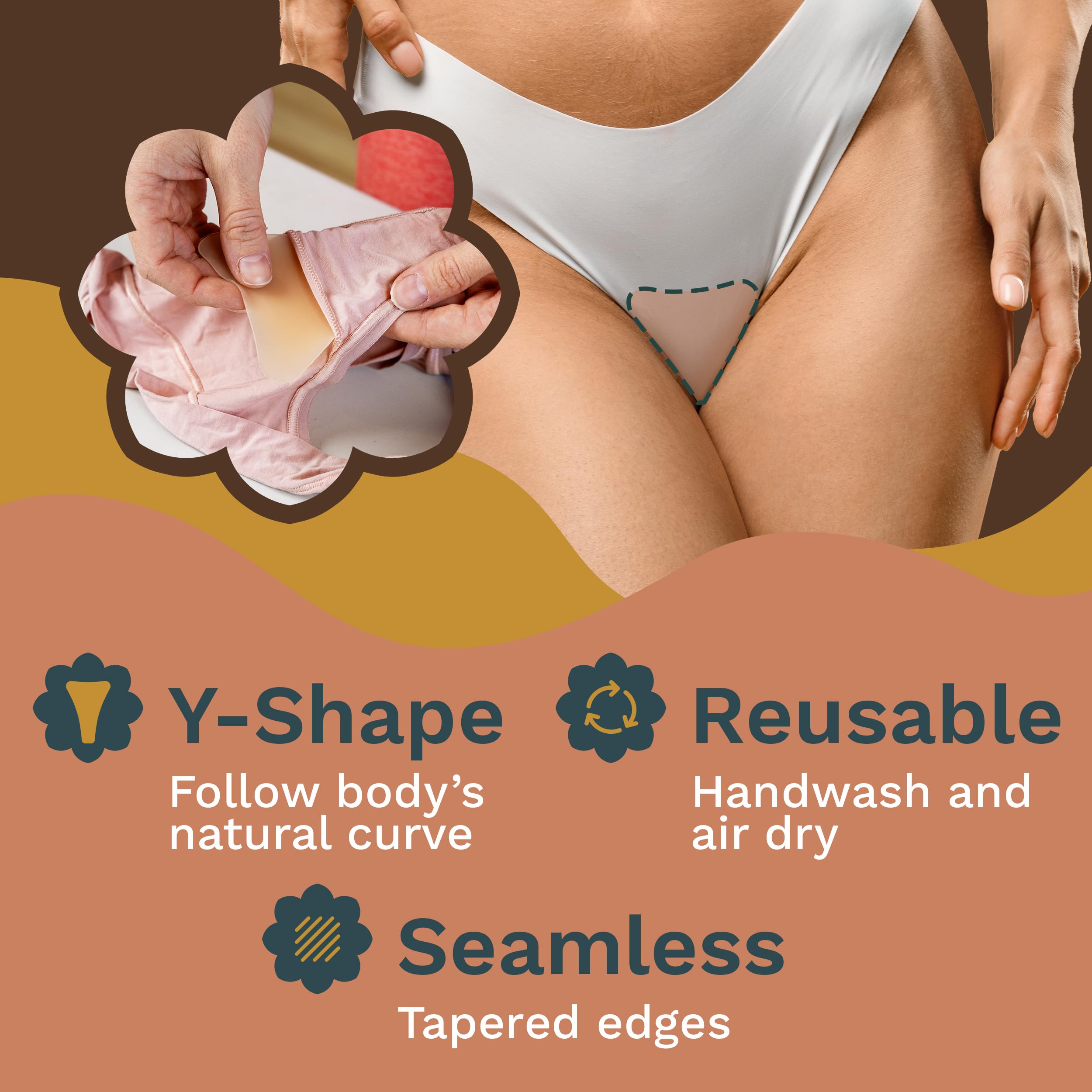 Nia Vertue camel toe concealer worn under gym leggings for confident movement.