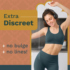 Nia Vertue silicone camel toe pad close-up showing flexible, comfortable fit.