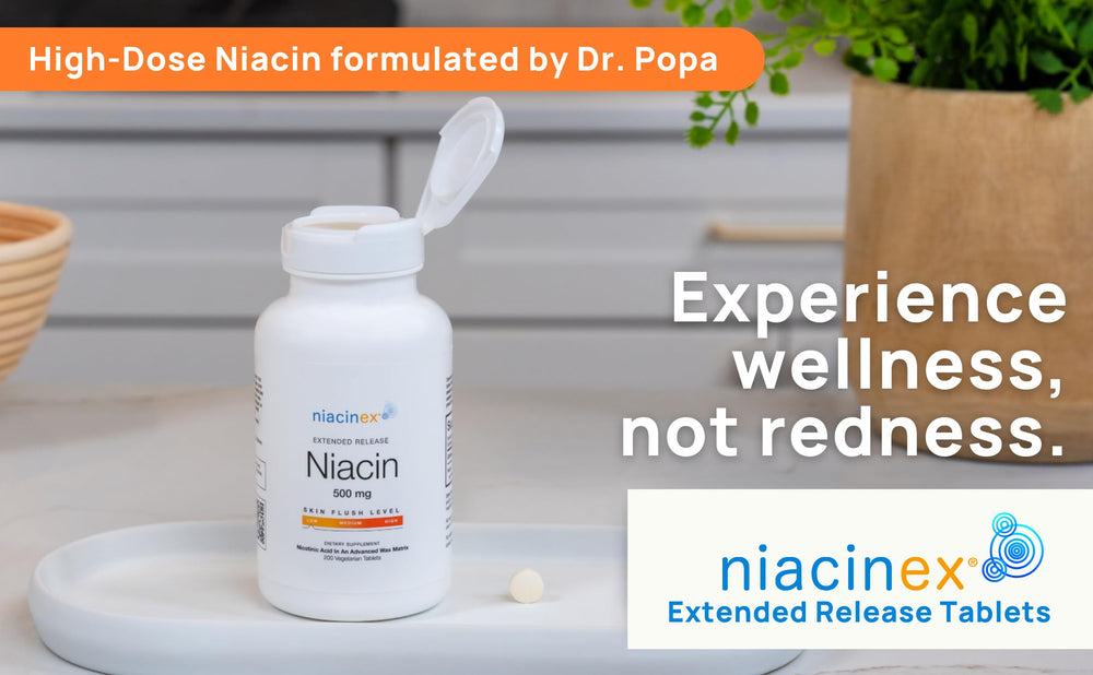 Niacinex USA-made manufacturing facility badge closely framed for credibility.