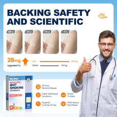 NicDuic patch applied to skin during daily routine for consistent support