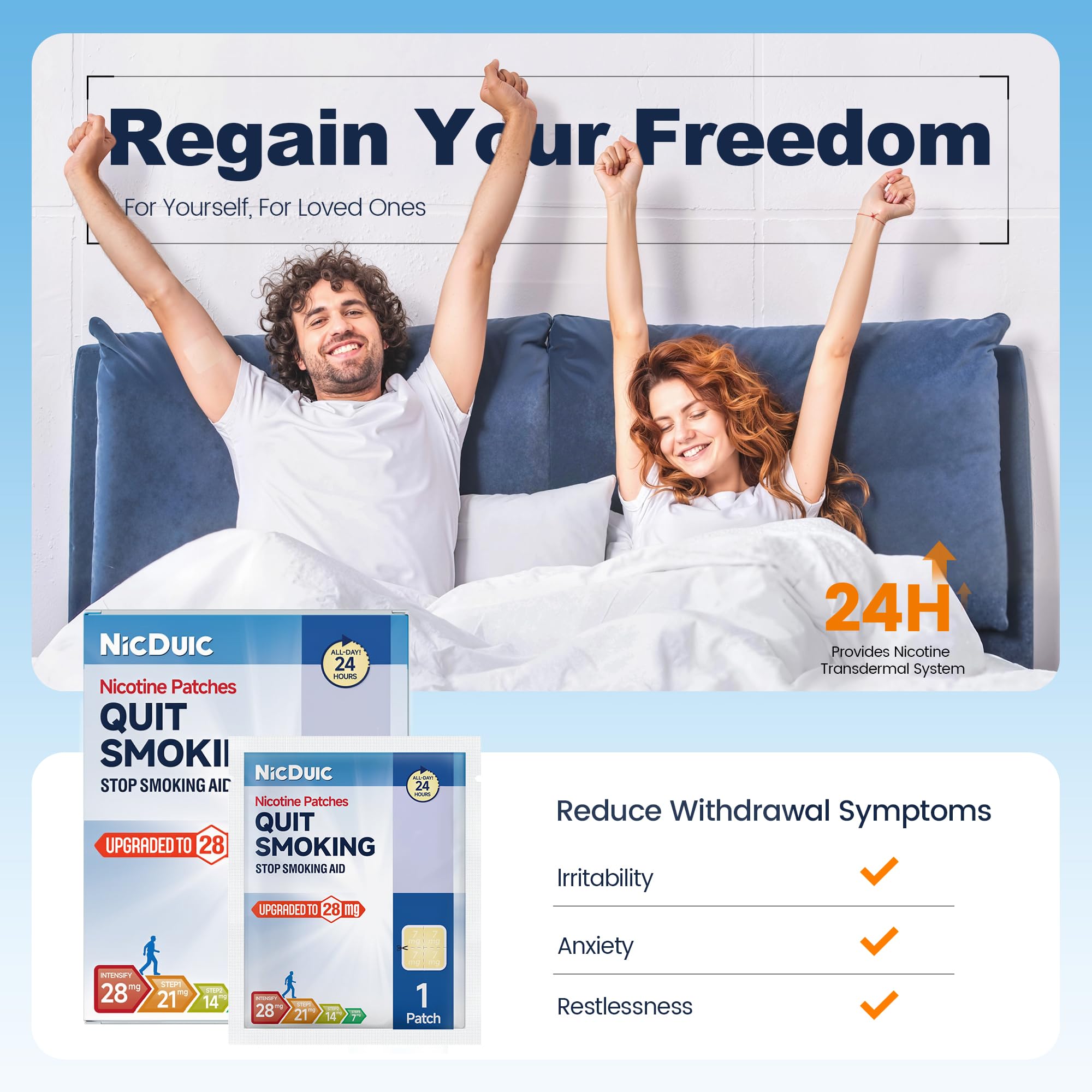 Promotes healthier lifestyle through steady patch use at home and work
