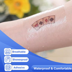 Niceful latex-free bandage offers soft, conformable coverage for joints and curves.