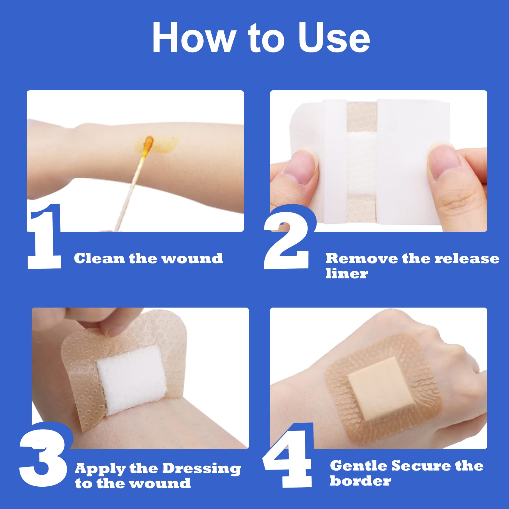 Niceful silicone wound contact layer provides gentle adhesion on delicate skin.