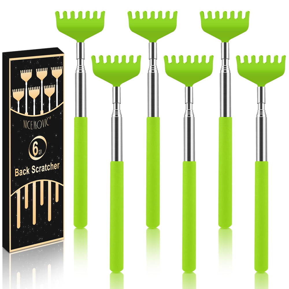 NICEMOVIC back scratcher extendable six-pack for versatile reach to hard-to-reach areas