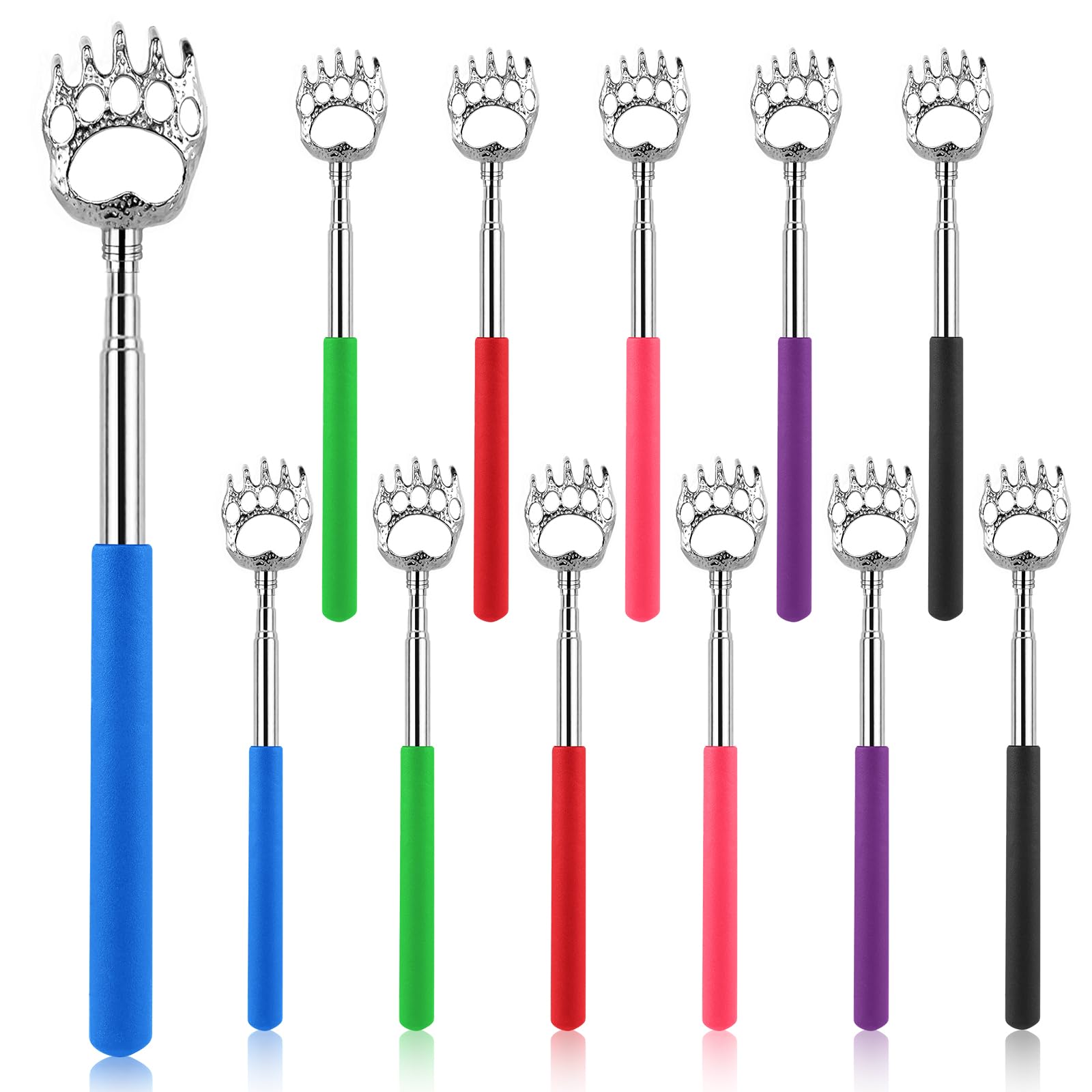 NICEMOVIC Bear Claw Back Scratcher extended to 8.3 inches for compact use