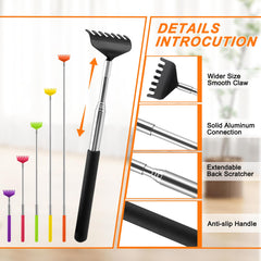 NICEMOVIC rascaespaldas extensible naranja, práctico para zonas difíciles.
