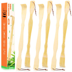 Rascador NICEMOVIC de espalda en madera con mango largo para alcance cómodo.