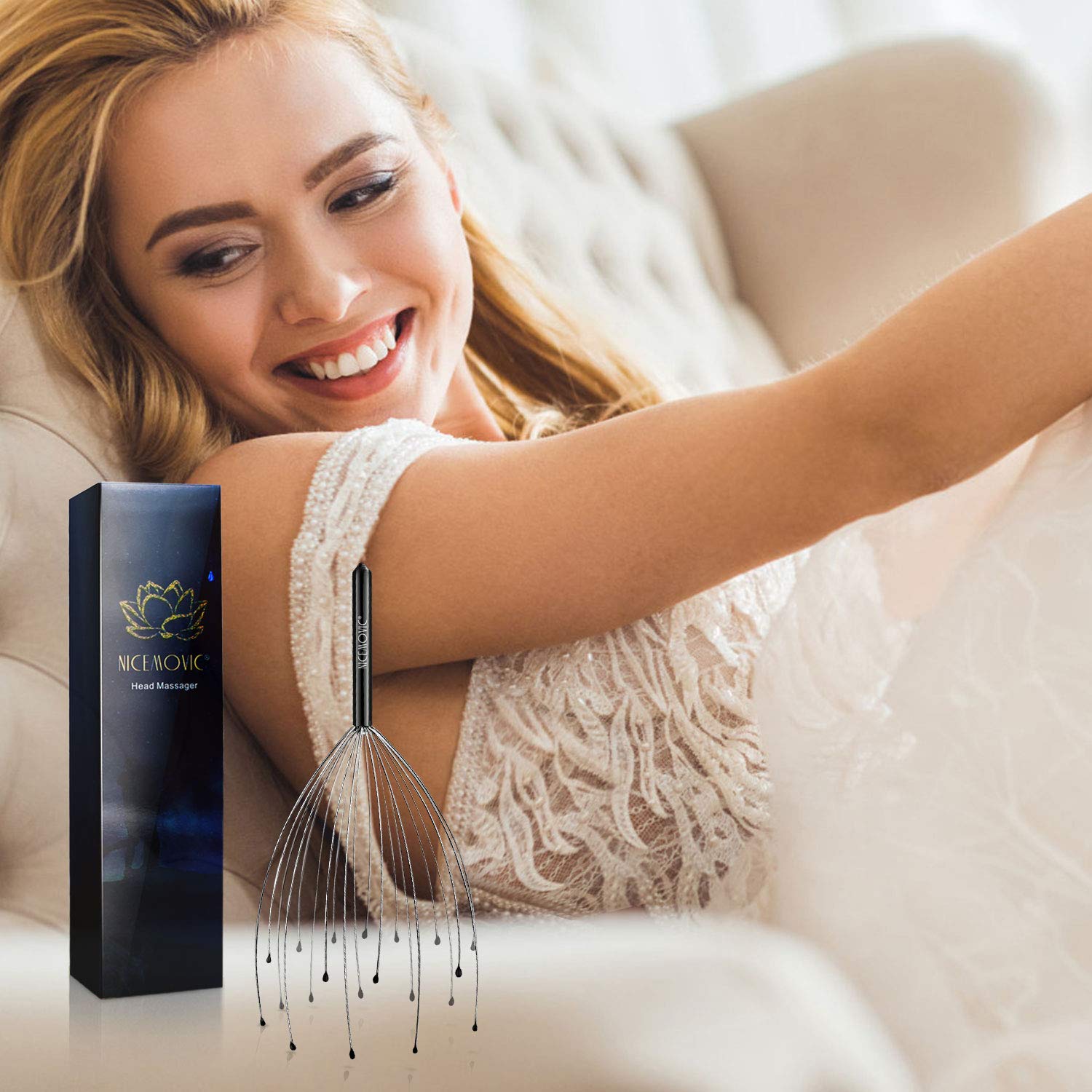 Promotes relaxation during breaks or before bed with NICEMOVIC massager