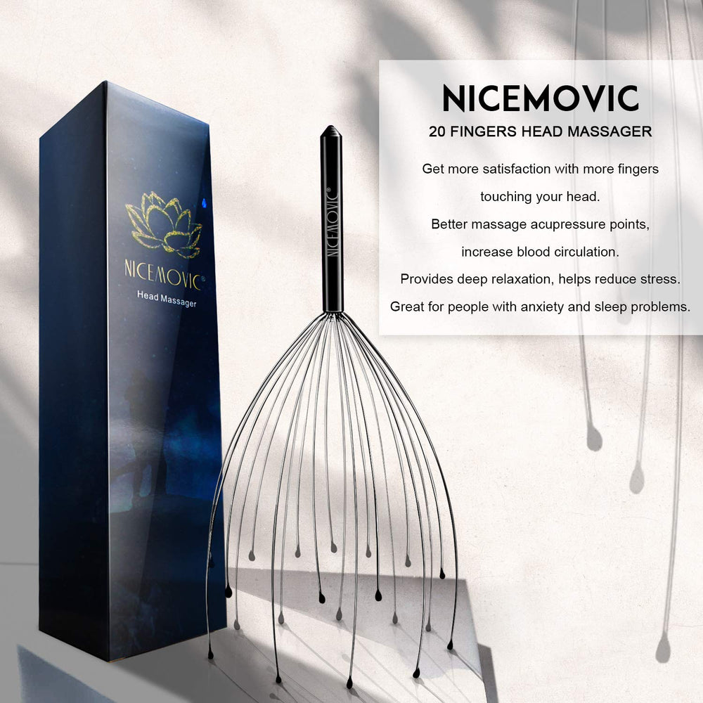 Two-pack NICEMOVIC massagers in a gift-ready package for stocking stuffers
