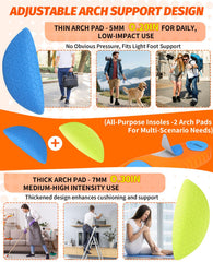 Niceus high-arch design promotes proper alignment to reduce foot strain.