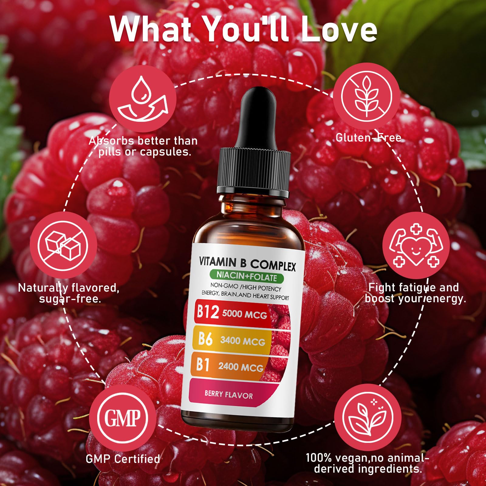 Nichalous B12 Complex ingredients list on packaging
