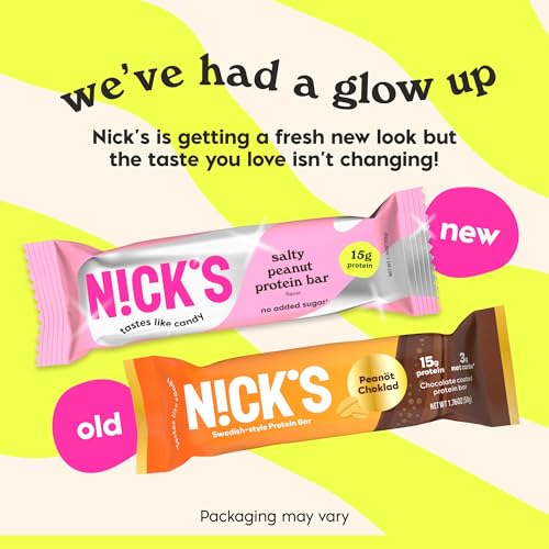 N!CK'S chocolate coated bar cross section reveals protein rich interior