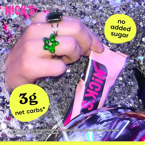 N!CK'S packaging displays a 12 bar multipack for weekly snacking