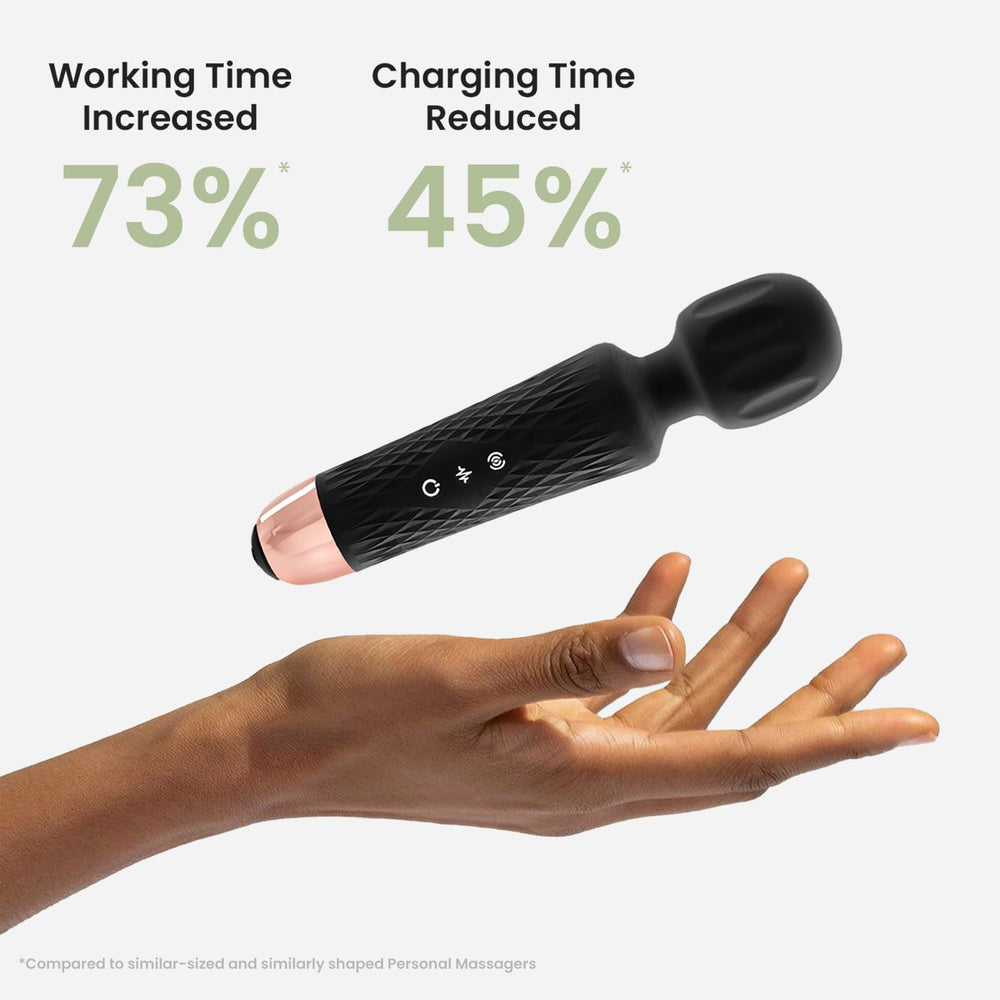 Niclove percussion massager with quiet motor and waterproof body for gym use.