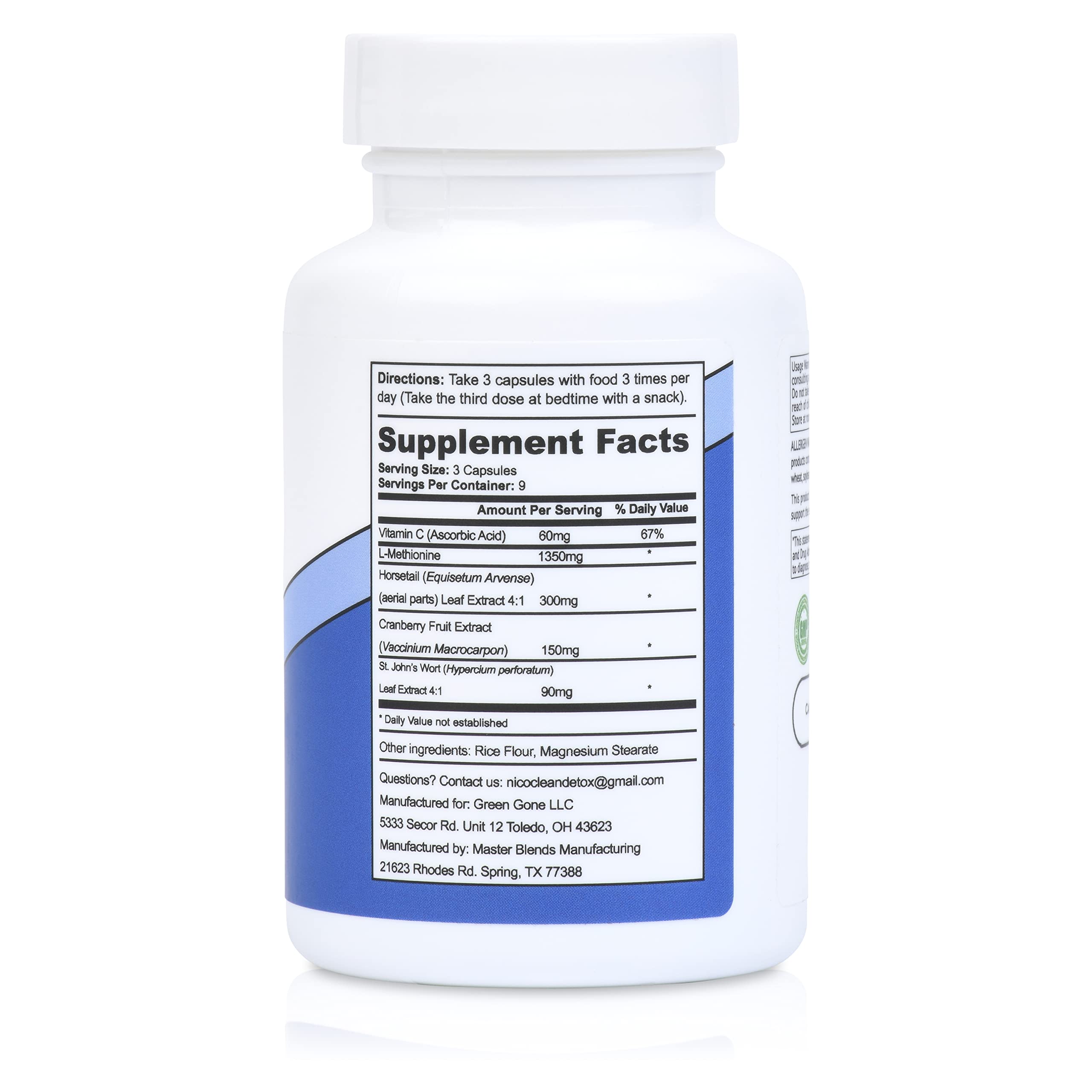 NICOCLEAN detox guide inside highlights diet recommendations for healthier routines