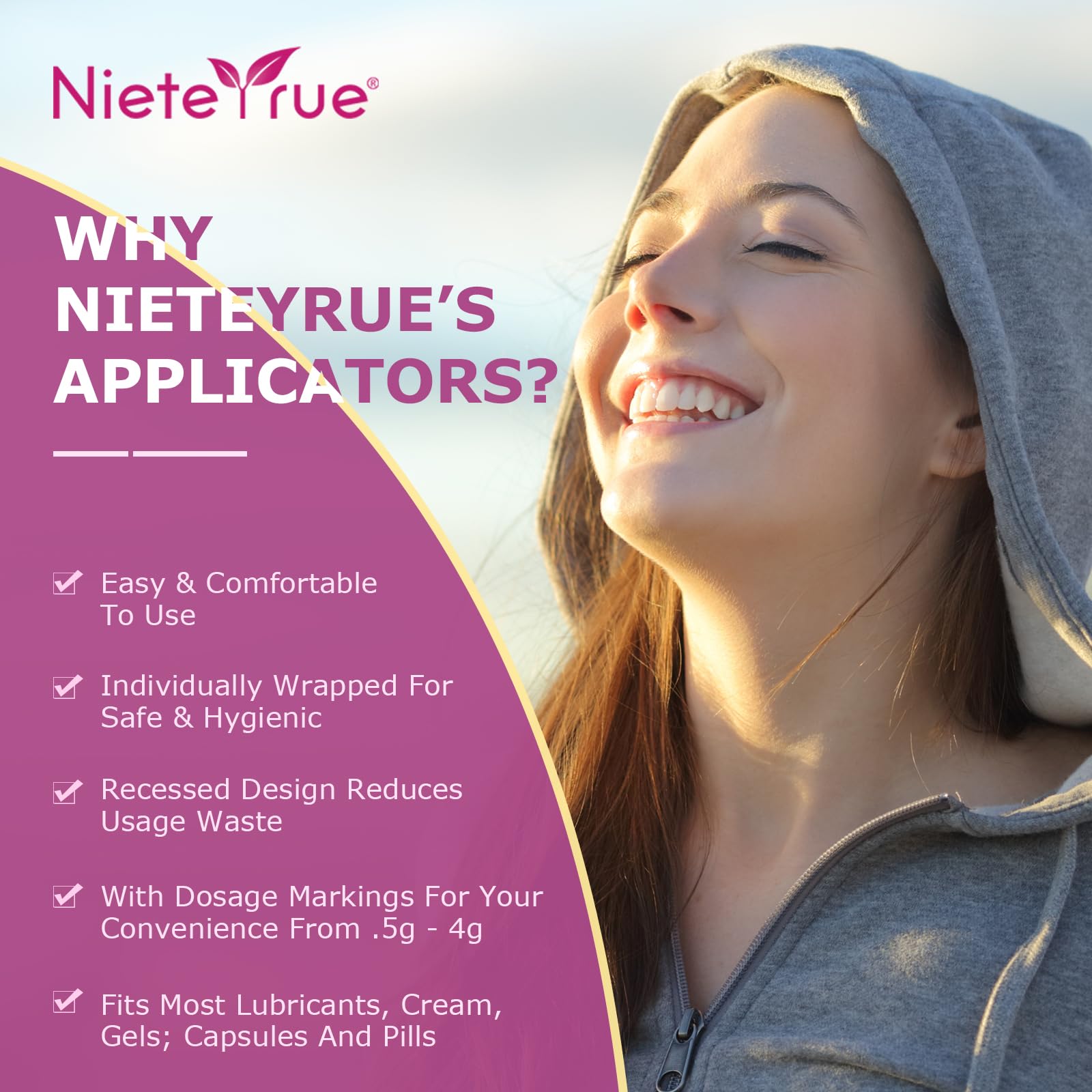 Nieteyrue hygienic-wrap applicator keeps usage clean and contamination-free