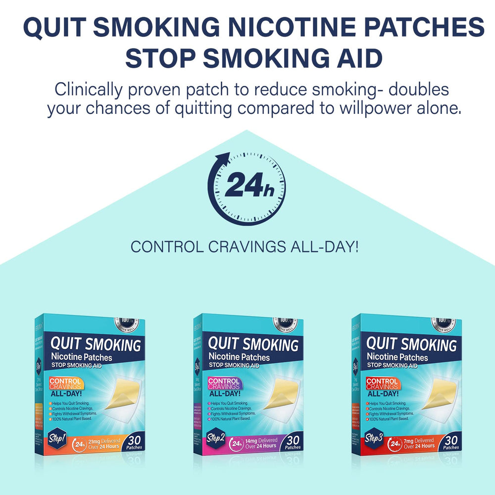 NIFEISHI Quit Patch Day-Wear demonstrates all-day coverage.