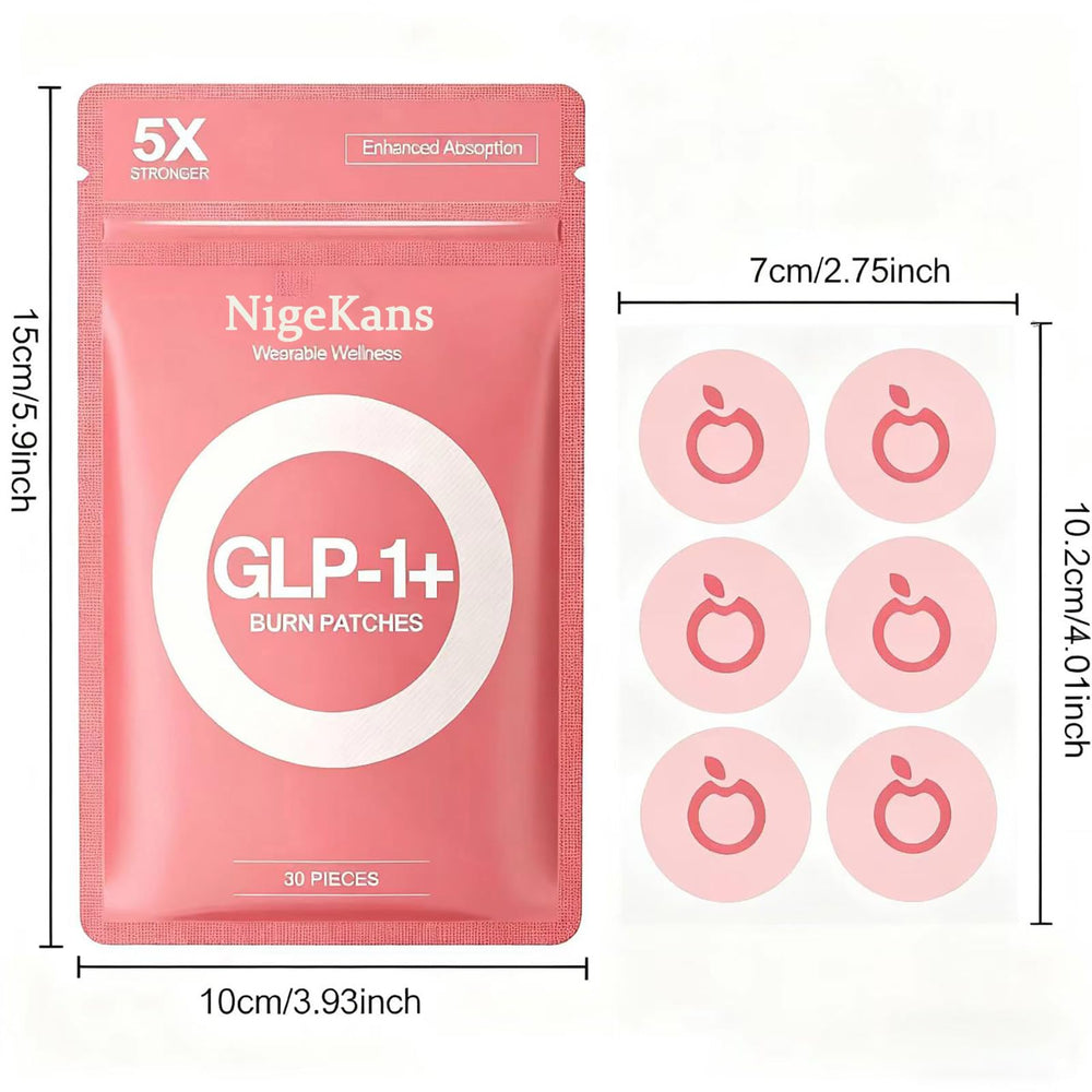 NigeKans GLP-1 patches close-up texture shows skin friendly surface