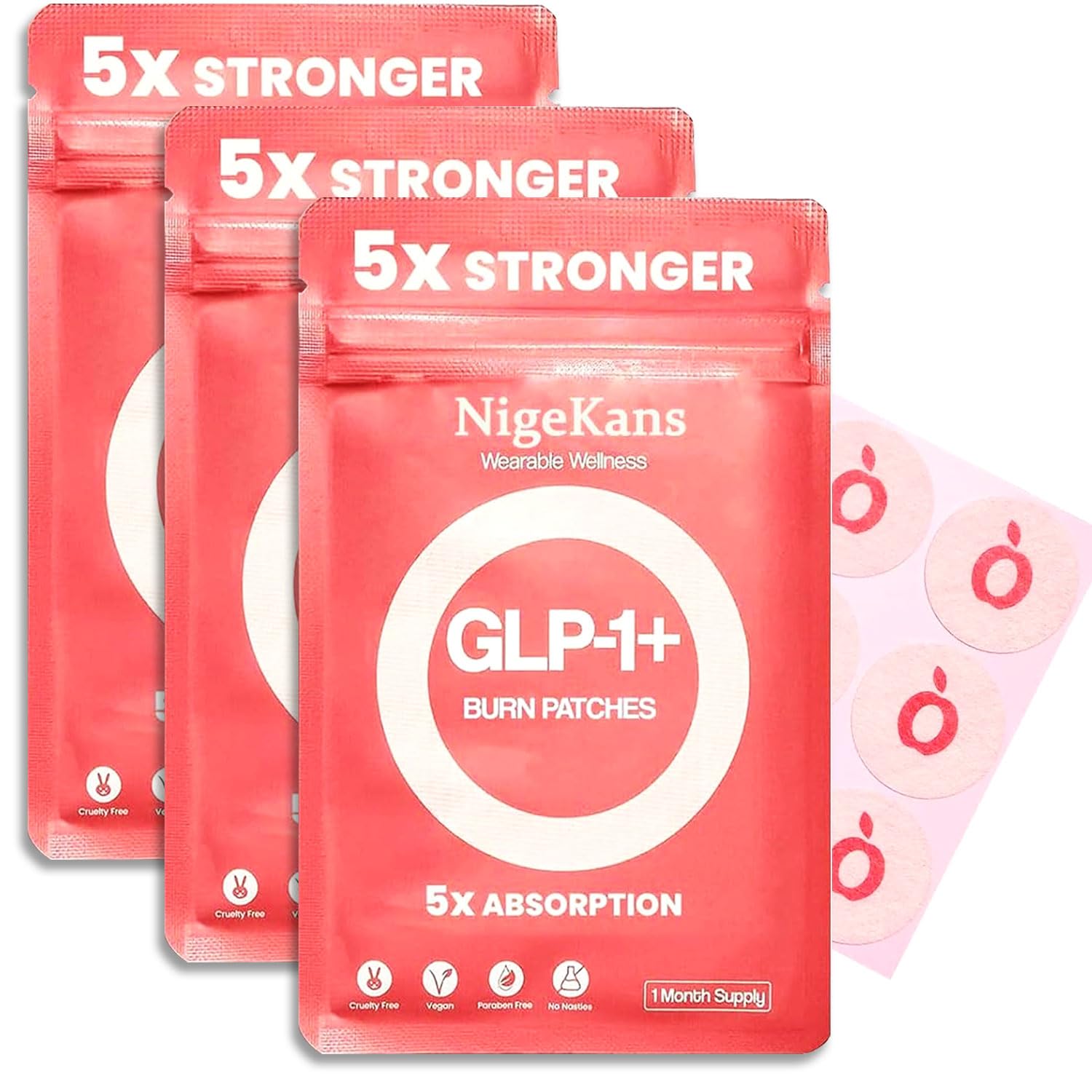 NigeKans GLP-1 patches packaging for convenient daily use