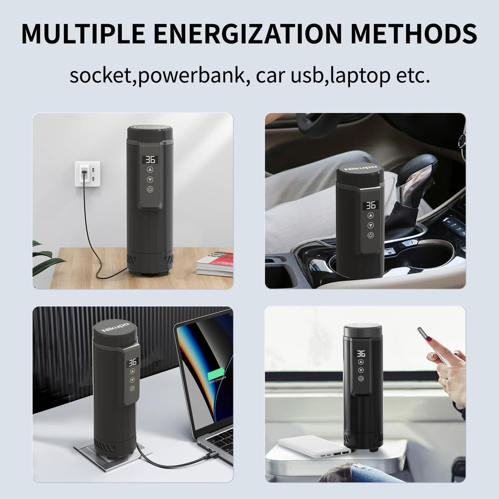 Nikupa USB compatibility; car, plane, and train use for continuous refrigeration.