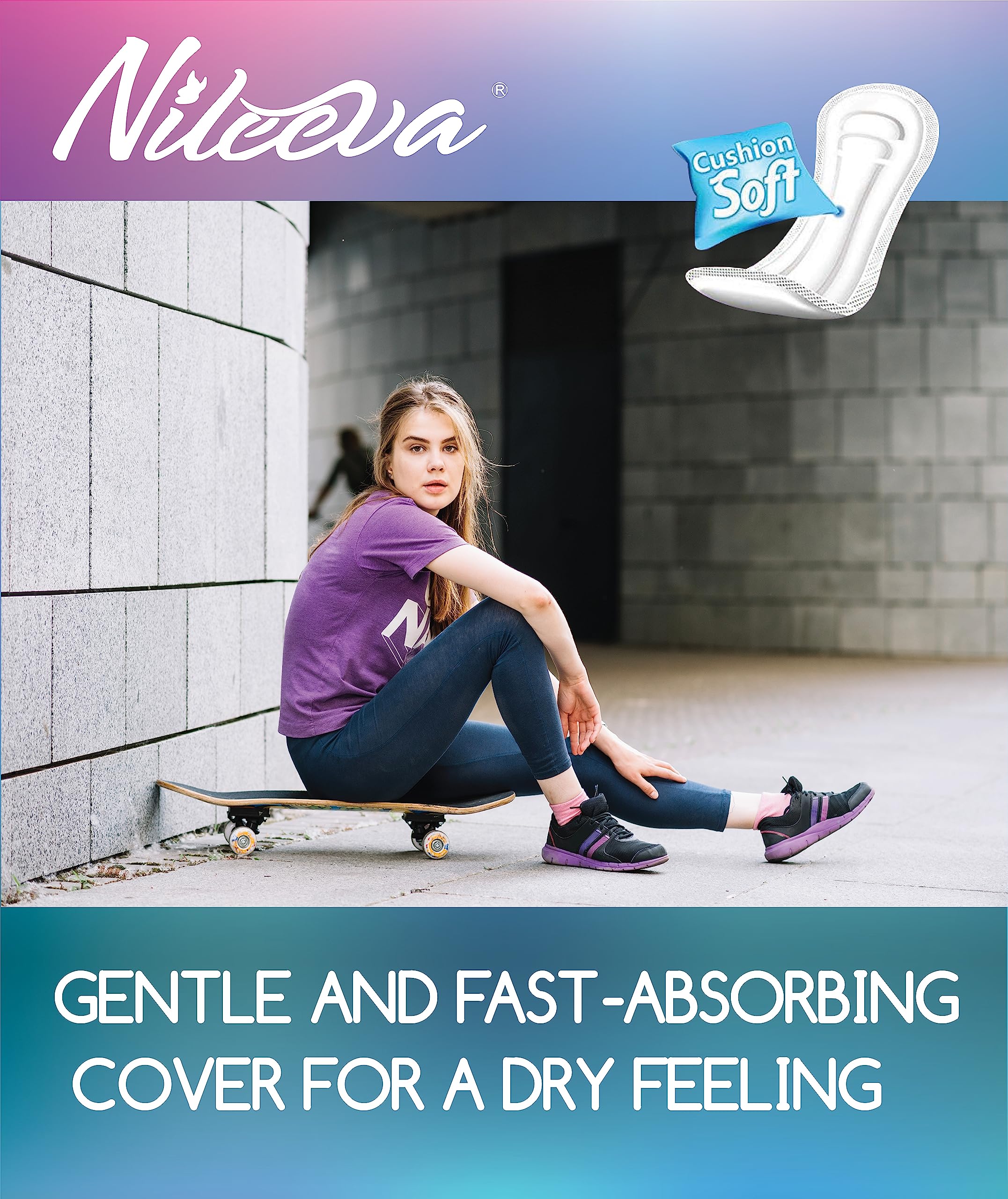 Nileeva Care Maxi pads come in compact packaging for travel-friendly protection.