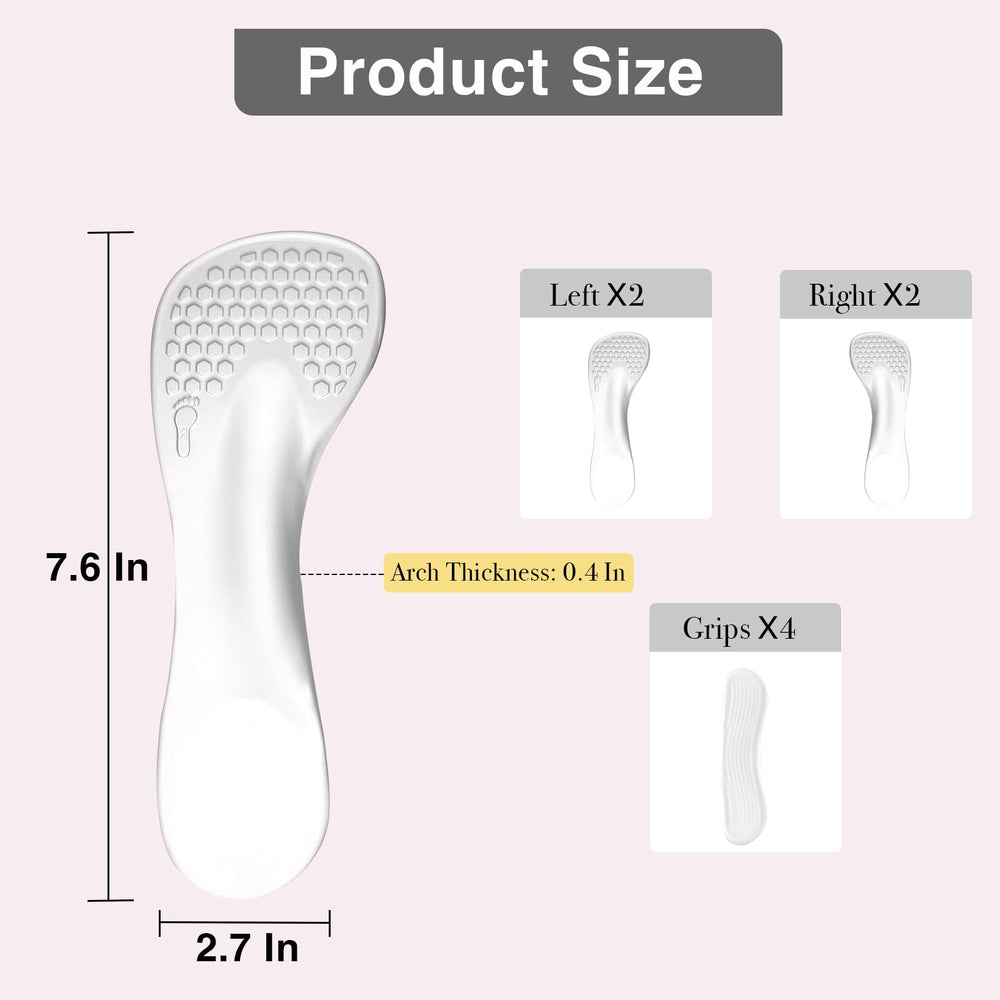 Niluks trimmable insoles fit Women’s 5–9 and Men’s 4.5–7.