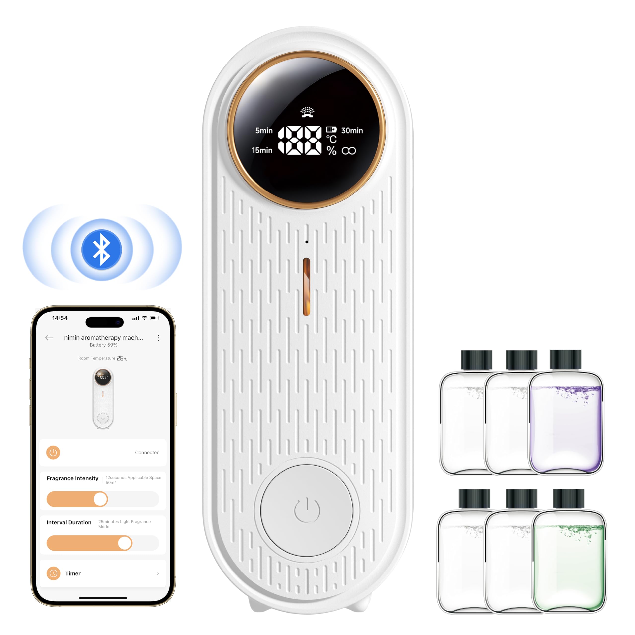 Nimin waterless diffuser technology delivering pure fragrance without moisture mess