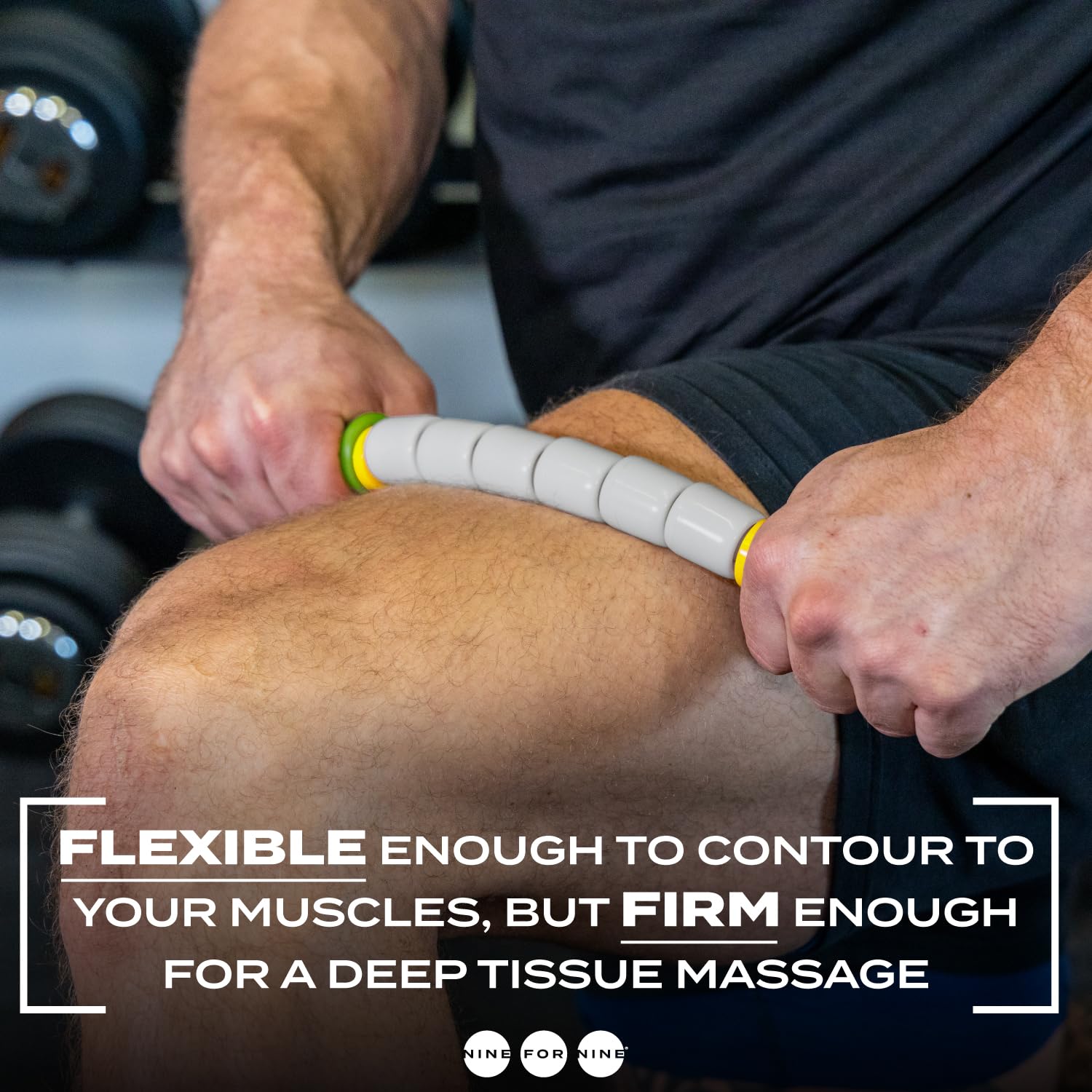 Nine for Nine massage stick 14in used on back to ease tension