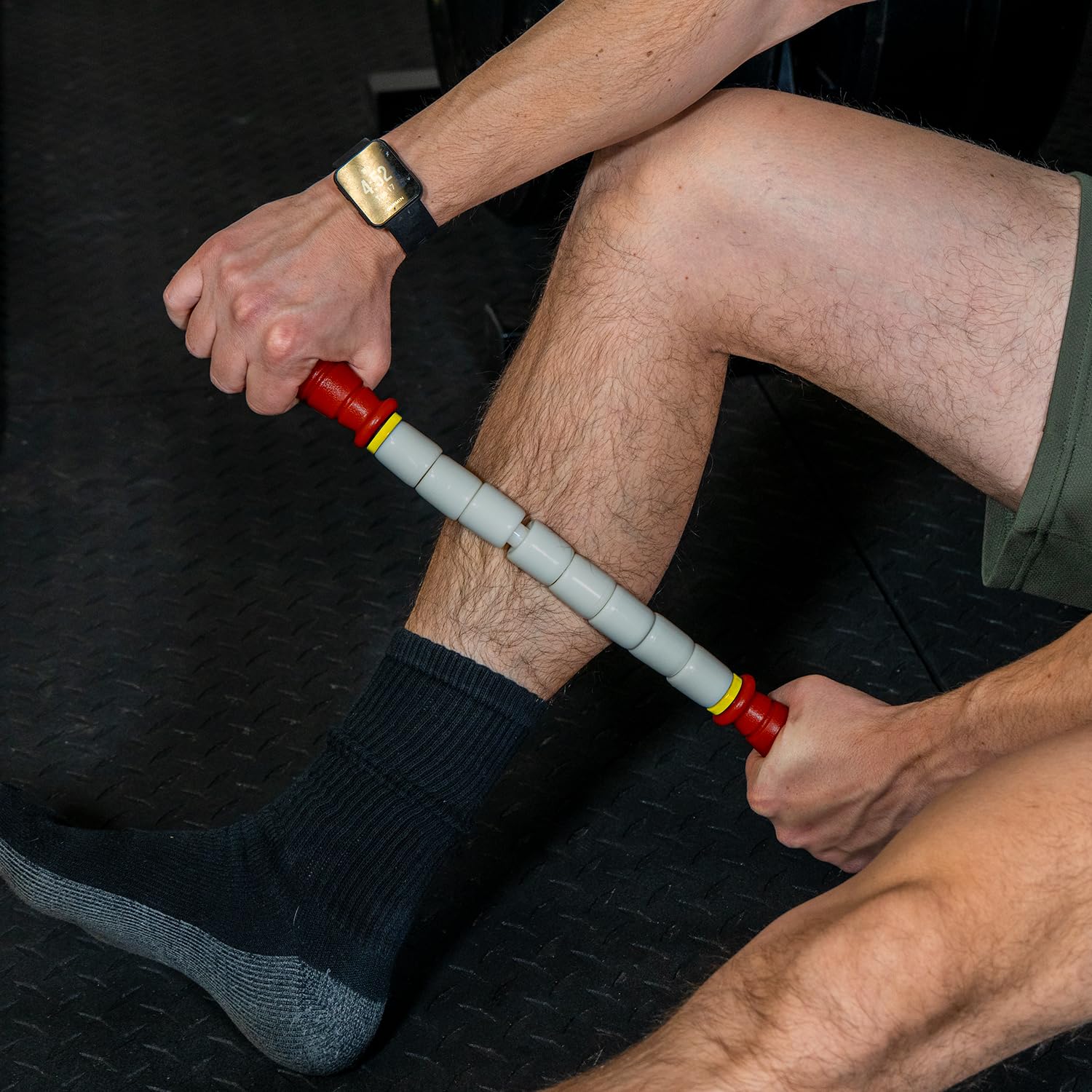 Nine for Nine massage stick knot release technique for warmups.