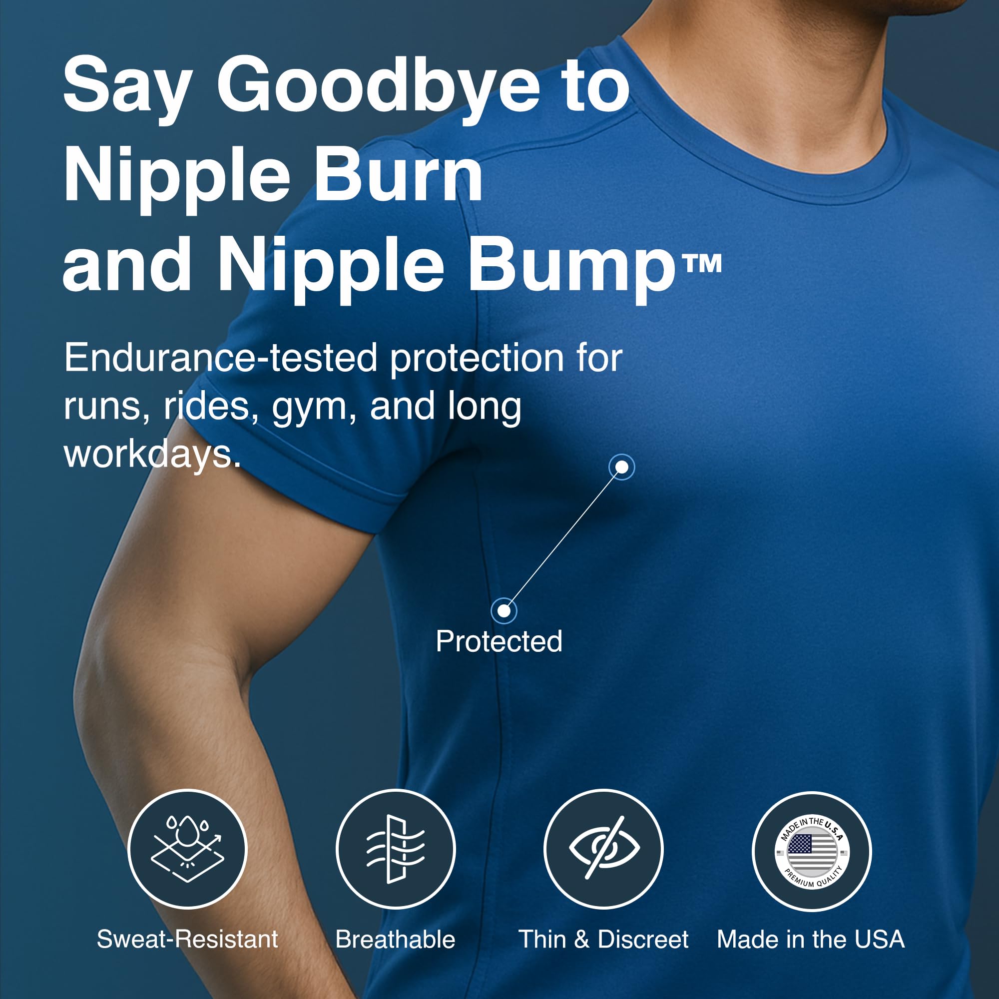 NipEaze 4-pack value package showing clear nipple covers for all-day wear.