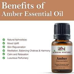 Amber essential oil massage blend from Nirvana Nurture for skin soothing