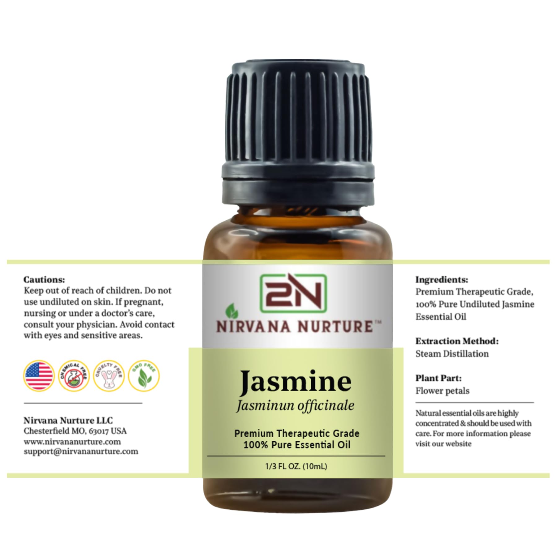 Nirvana Nurture Jasmine Oil bath relaxation suggestion