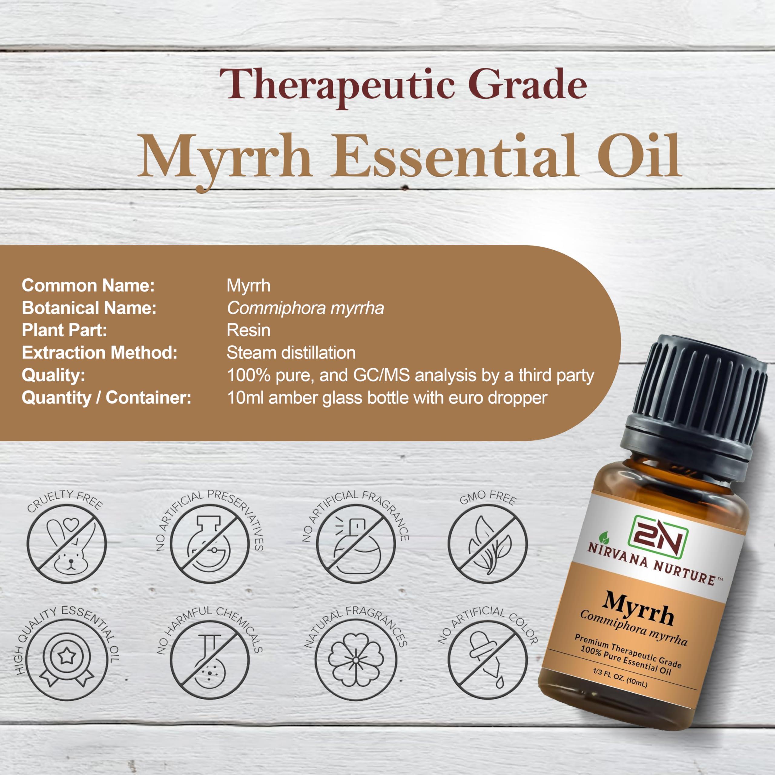 Nirvana Nurture Myrrh diffuser setup showcasing aroma diffusion and relaxation.