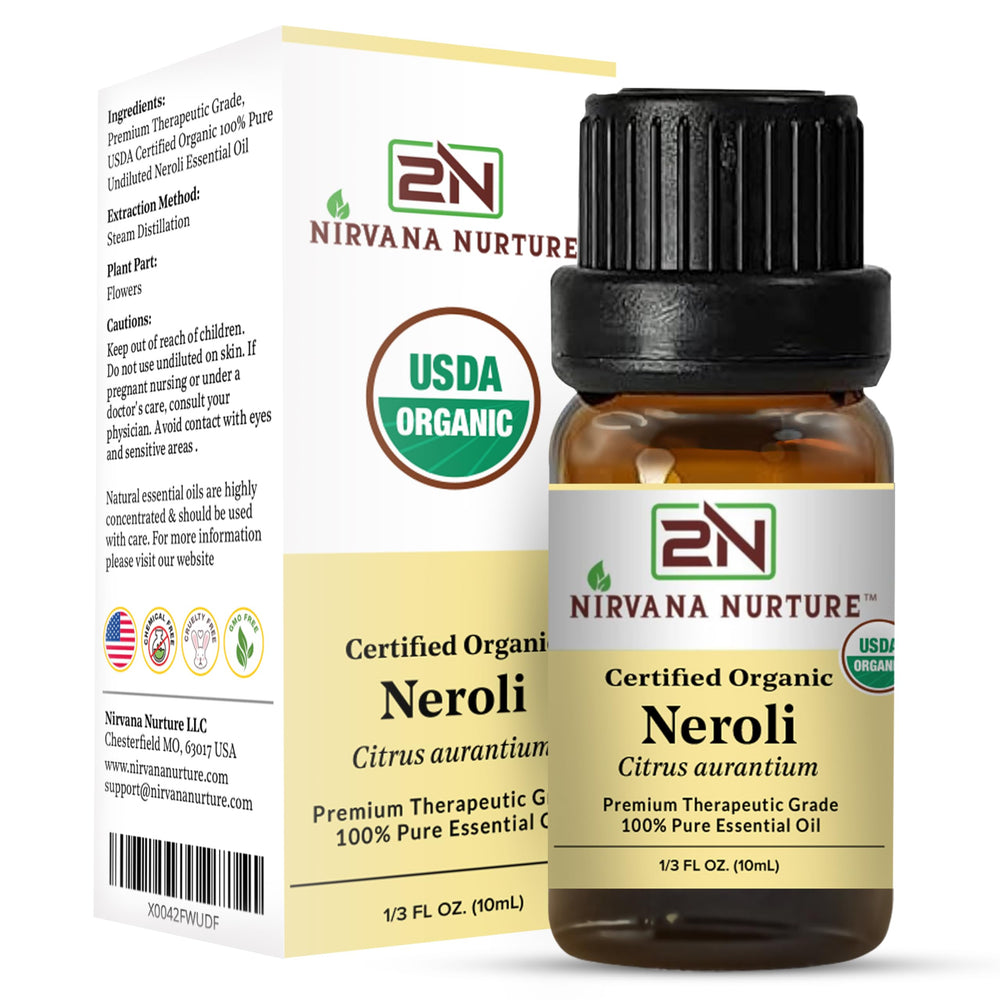 Nirvana Nurture Neroli Oil massaged into hair and scalp for nourishment.
