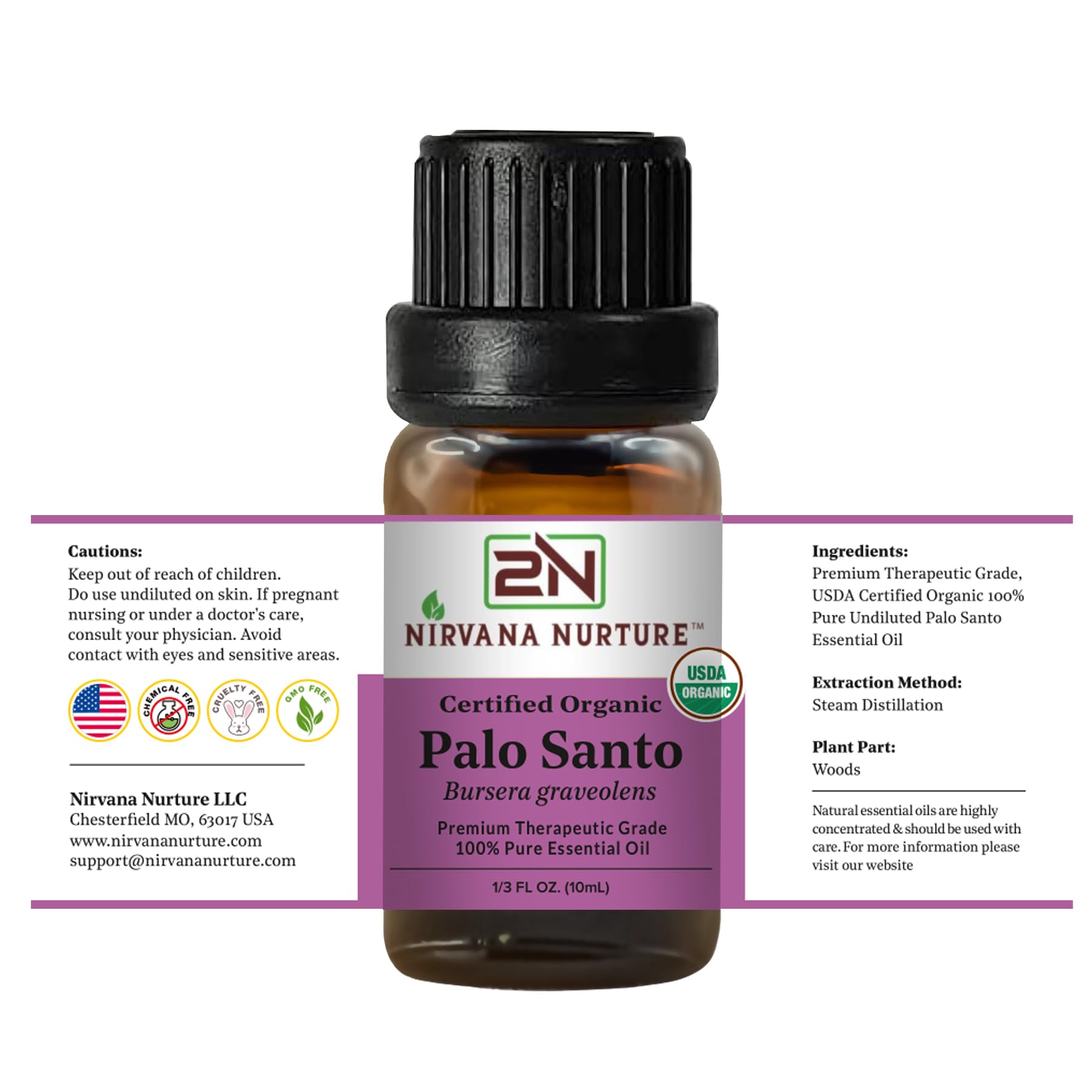 Nirvana Nurture Palo Santo pillow-scent ambience for sleep and calm