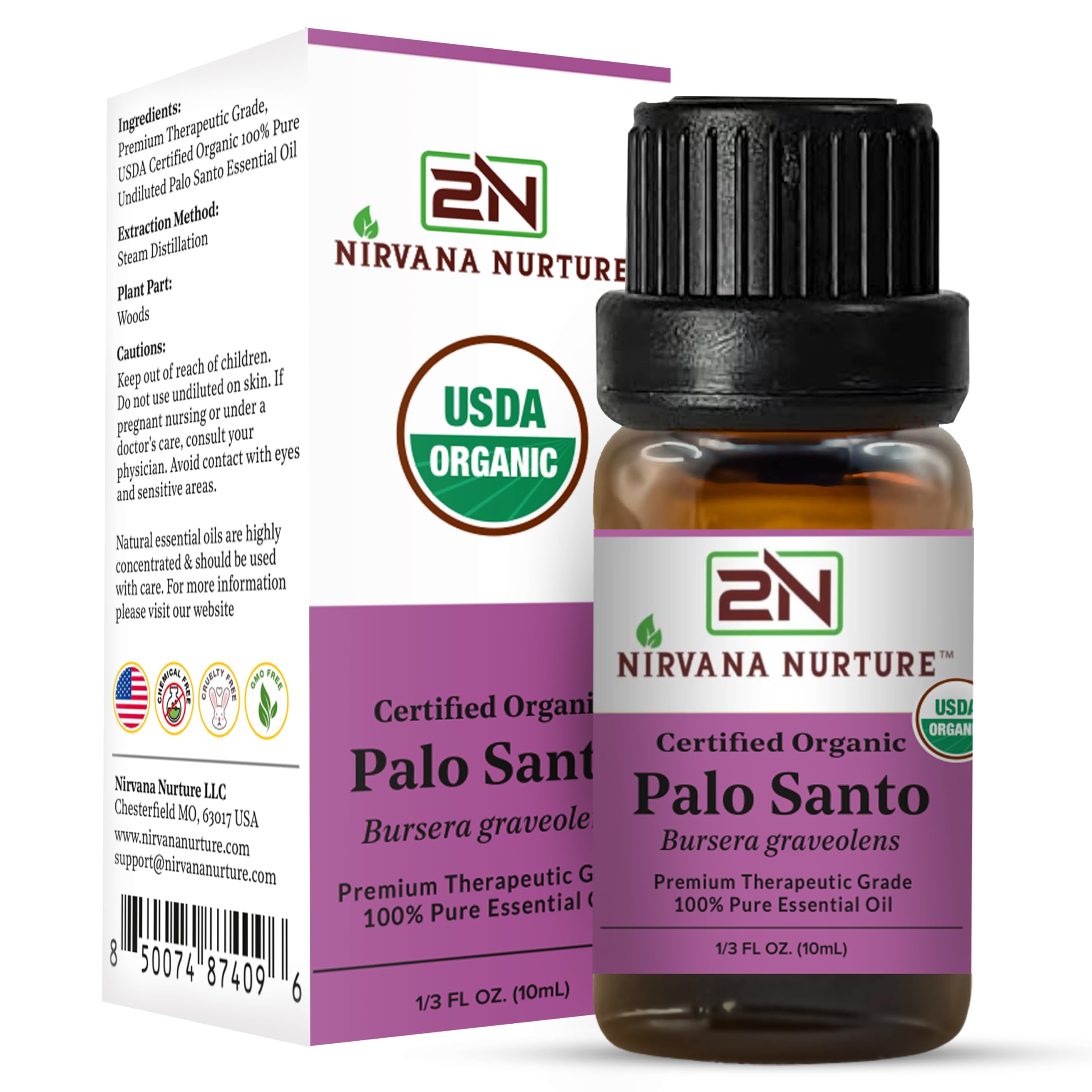 Nirvana Nurture Palo Santo relaxation massage with diluted oil