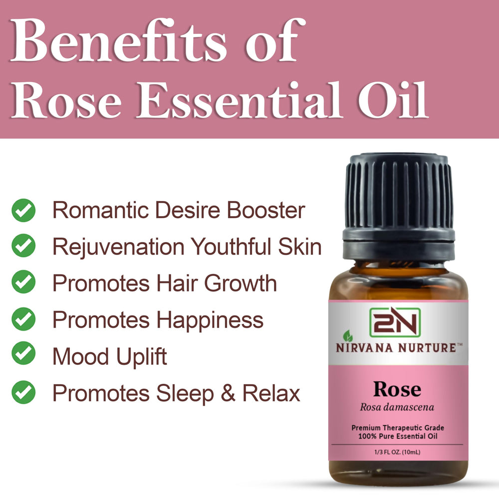 Nirvana Nurture Rose essential oil added to bath for soothing soak