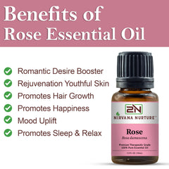 Nirvana Nurture Rose essential oil added to bath for soothing soak