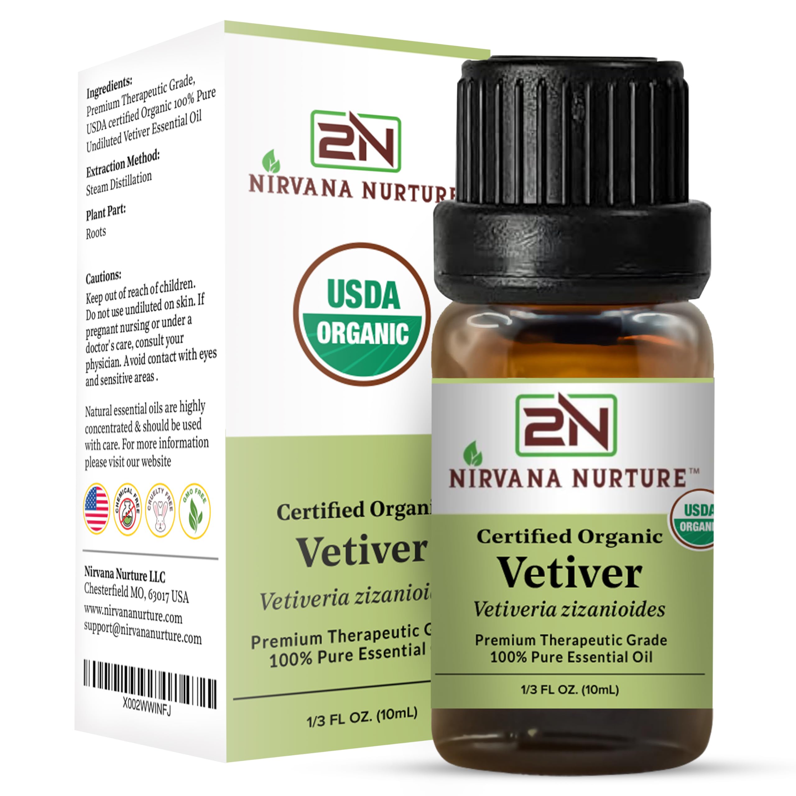 Nirvana Nurture Vetiver aroma promoting calm mood and restful evenings