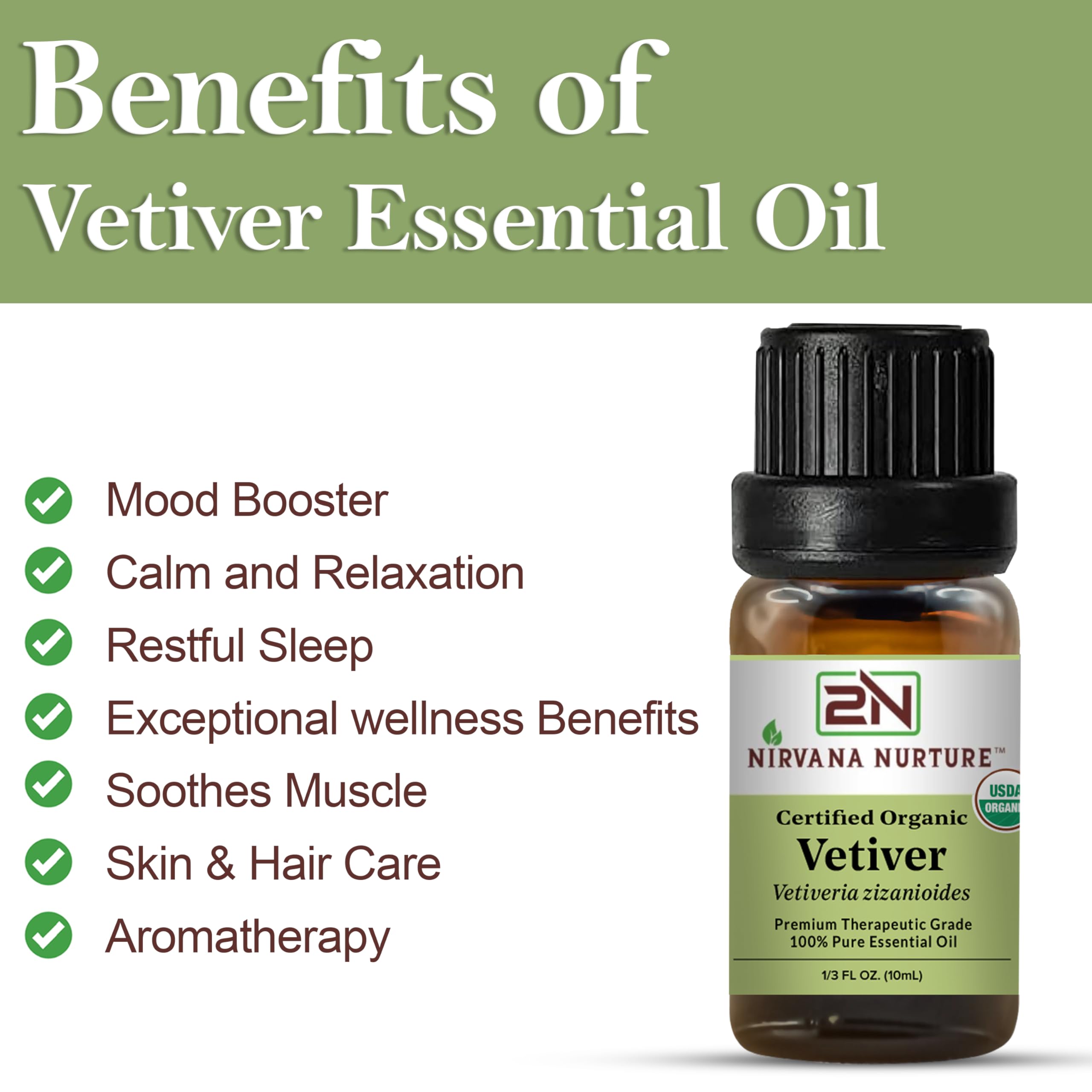 Nirvana Nurture Vetiver oil used in skincare routine for soothing nourishment