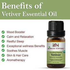 Nirvana Nurture Vetiver oil used in skincare routine for soothing nourishment
