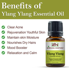 Nirvana Nurture Ylang Ylang skin-care application showing balanced, hydrated skin benefits