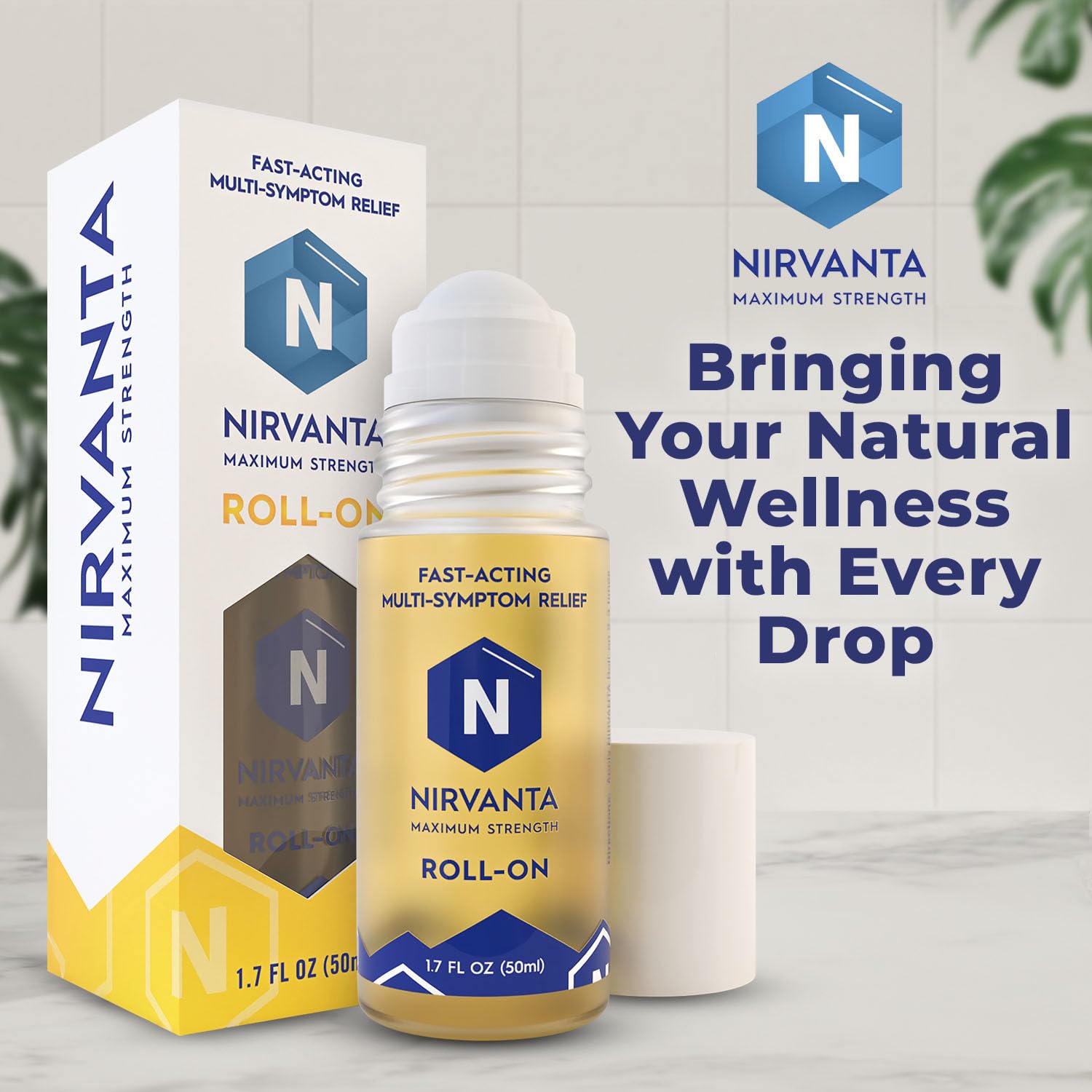 Nirvanta packaging labeling shows clear usage directions and ingredients.