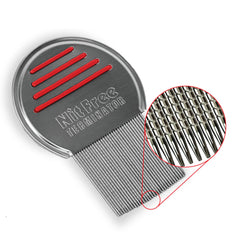 Nit Free Terminator comb targets lice eggs beneath hair for precise nit removal