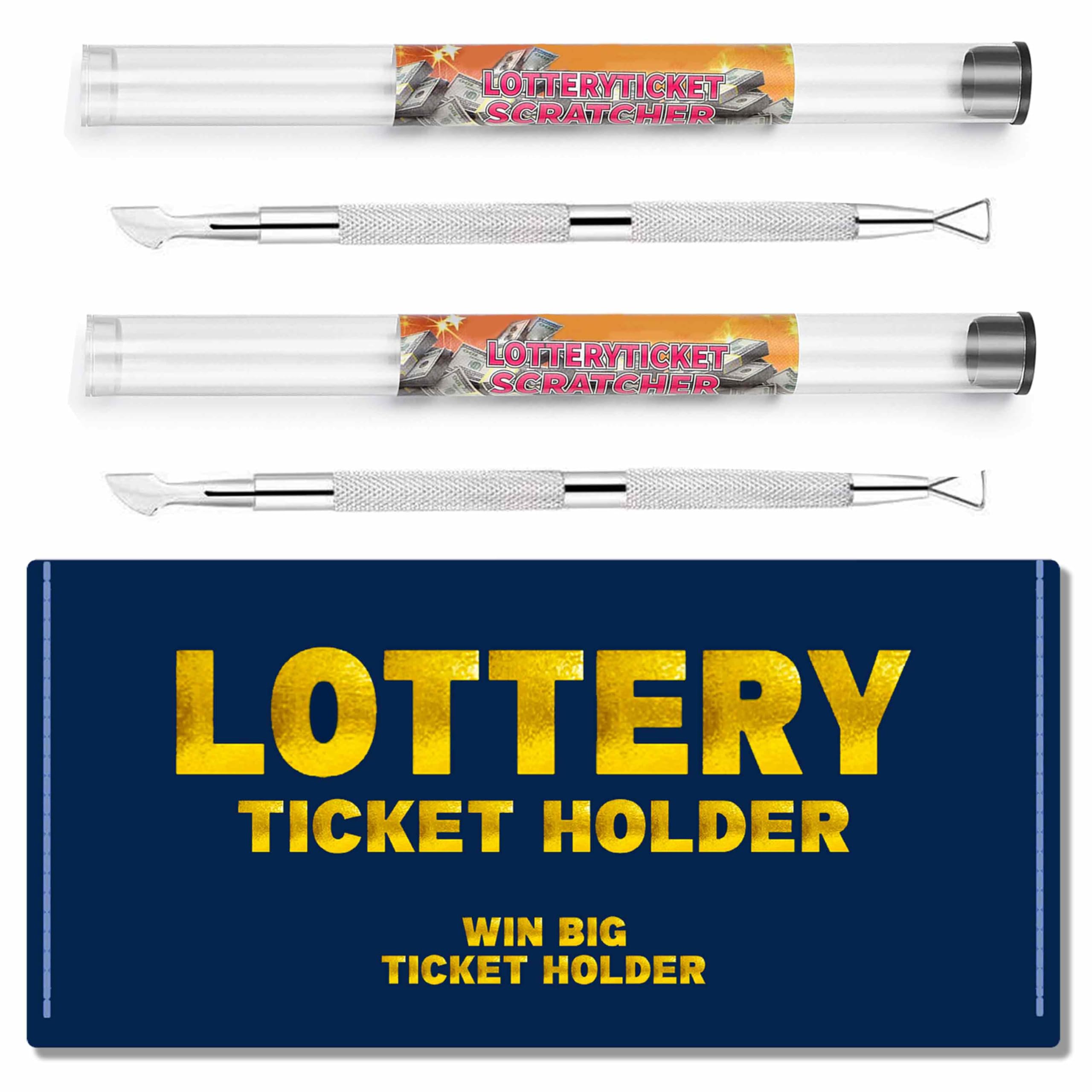 nitaru lottery ticket scratcher dual-sided stainless steel for precise scraping