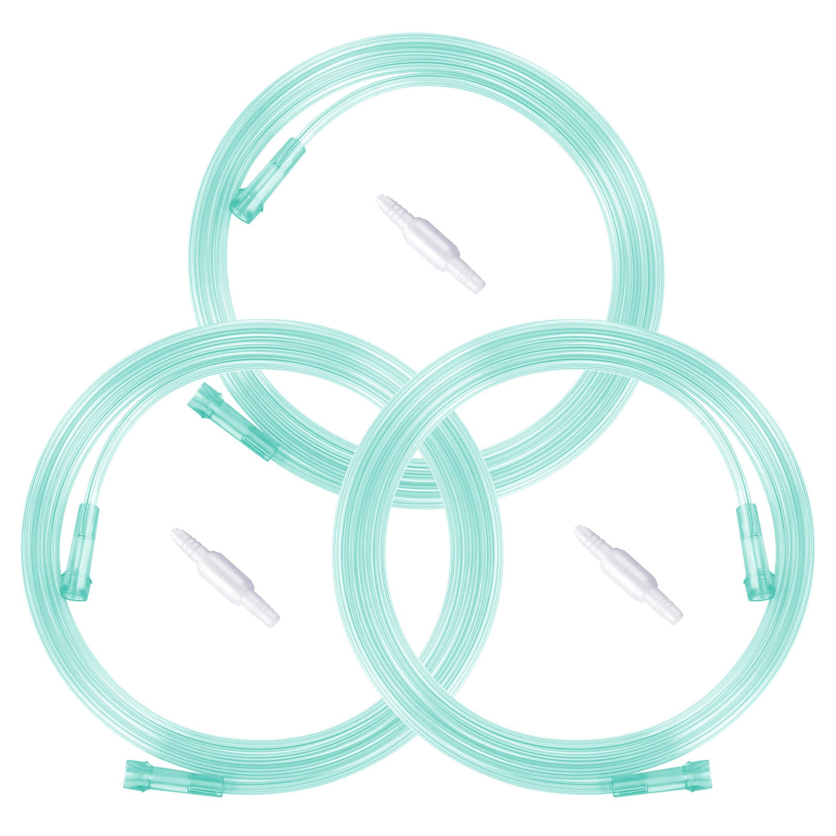 NITTIID oxygen tubing 7ft connector, flexible and easy to position during therapy.